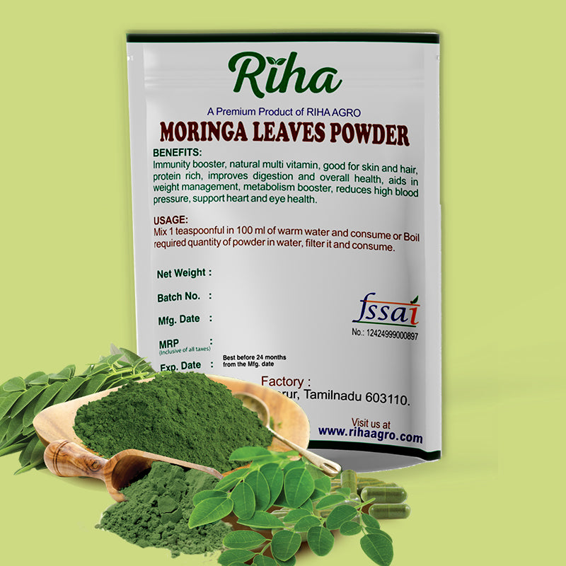 Riha Moringa Leaves Powder Detials